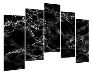 Černobílý mramor - obraz (125x90cm)