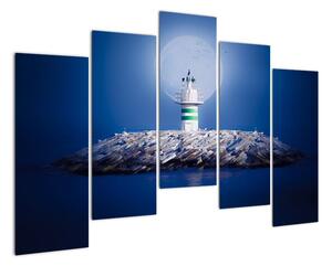 Maják na moři - obraz (125x90cm)