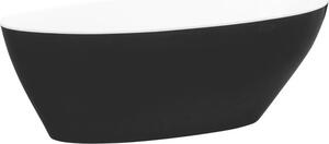 Olsen Spa Volně stojící retro vana GOYA černá/bílá - Rozměr vany - 160 × 70 cm VANSAL16BW