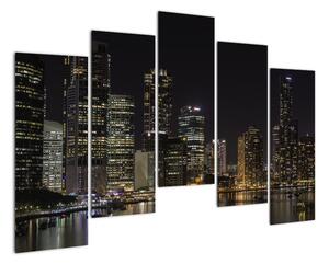 Obraz nočního velkoměsta (125x90cm)