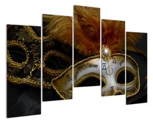 Karnevalová maska - obraz (125x90cm)