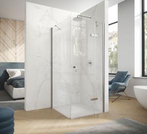 Hüppe Aura Pure Sprchové dveře 90 cm pravé, stříbrné/čiré sklo AP0113.069.322