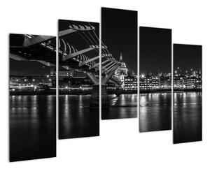 Černobílý obraz mostu (125x90cm)