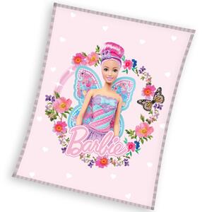 Tip Trade Dětská deka Barbie Motýlí Víla 110x140 cm