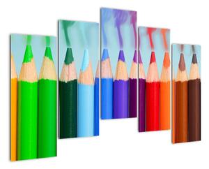 Obraz barevných pastelek (125x90cm)