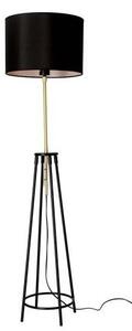 Stojací lampa TEGOLA 1xE27/60W/230V černá/zlatá