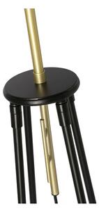 Stojací lampa TEGOLA 1xE27/60W/230V černá/zlatá