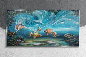 Obraz na skle Obraz na skle Malování zvířat ryby