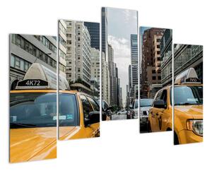 Obraz New-York - žluté taxi (125x90cm)