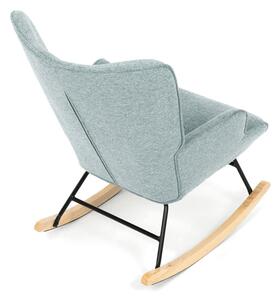 Houpací křeslo YAO – modrá, látka, ergonomický design