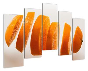Moderní obraz - dílky pomeranče (125x90cm)