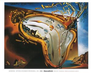 Umělecký tisk Měkké hodiny v okamžiku prvního výbuchu, 1954, Salvador Dalí, (80 x 60 cm)