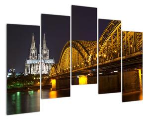 Obraz osvětleného mostu (125x90cm)