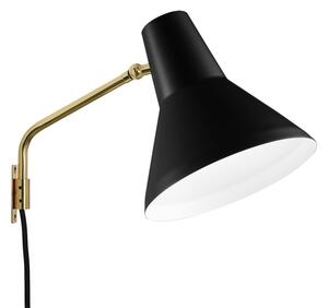 Innolux Nástěnná lampa Carin, černá / mosaz