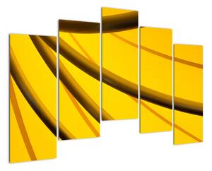 Žlutá abstrakce (125x90cm)