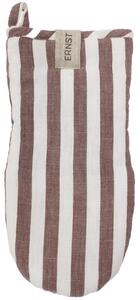 ERNST Rukavice na vaření Wide Stripes - Red EF463