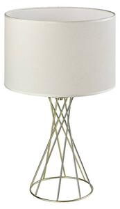 Stolní lampa NIVRA bílá/zlatá
