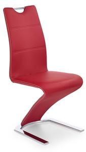 Jídelní židle K188, 45x101x63, červená