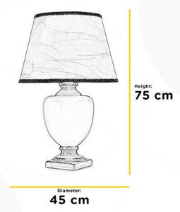 STOLNÍ LAMPA, E27, 45/45/75 cm - Stolní lampy