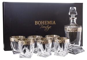 BOHEMIA QUADRO BAROKO PLATINUM WHISKY SADA 1+6 KS