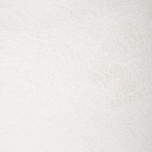 Bílé křeslo z umělé kožešiny OSLO