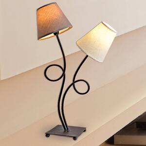 Dvouzdrojová látková stolní lampa Twiddle