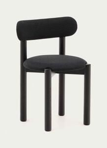 NEBAI CHENILLE židle černá