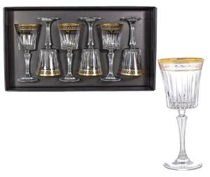 BOHEMIA PRESTIGE DORATO SKLENICE NA VÍNO 300ML SADA 6 KS