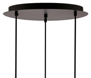Lustr na lanku SPIEGA 3xE27/60W/230V zlatá/černá