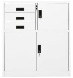 Kancelářská skříň bílá 90 x 40 x 102 cm ocel