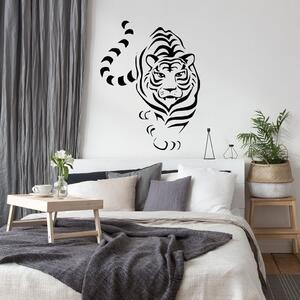 Živá Zeď Samolepka Tygr indický Barva: černá
