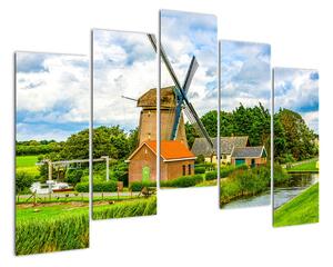 Obraz větrného mlýna (125x90cm)