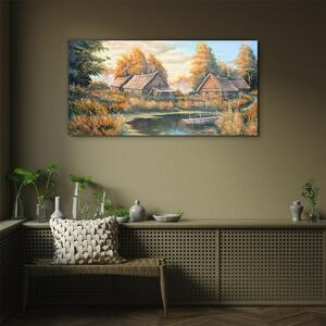 Obraz na skle Obraz na skle Malování hutů lesní přírody