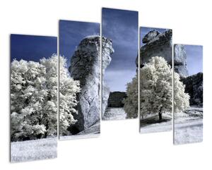 Zimní krajina - obraz do bytu (125x90cm)