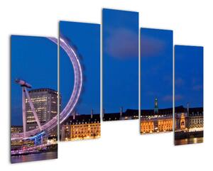 Londýnské oko v noci - obraz (125x90cm)