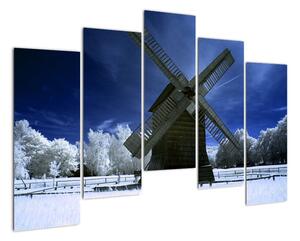 Větrný mlýn - obraz na stěnu (125x90cm)