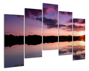 Západ slunce na vodě - obraz na stěnu (125x90cm)