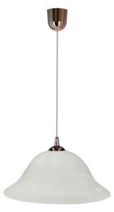 Lustr na lanku VERA 1xE27/60W/230V měděná/bílá