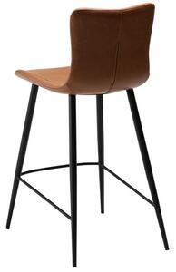 ​​​​​Dan-Form Koňakově hnědá koženková barová židle DAN-FORM Medusa 64 cm