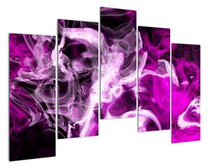 Obraz - fialový kouř (125x90cm)