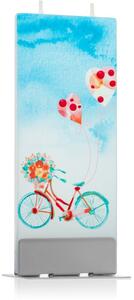 Flatyz Holiday Bike With Hearts dekorativní svíčka 6x15 cm