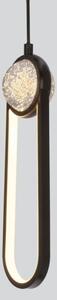 LED Lustr na lanku LACRIMA LED/15W/230V 3000K černá