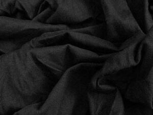 Povlečení z mikrovlákna EMOJI šedé + prostěradlo jersey 90x200 cm černé