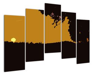 Západ slunce - obraz do bytu (125x90cm)