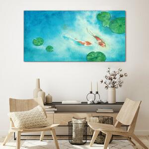 Obraz na skle Obraz na skle Malování zvířat ryby Koi