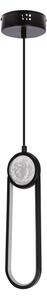 LED Lustr na lanku LACRIMA LED/15W/230V 3000K černá