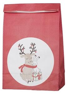 Vánoční papírový sáček na dárky Deer 24cm