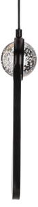 LED Lustr na lanku LACRIMA LED/15W/230V 3000K černá