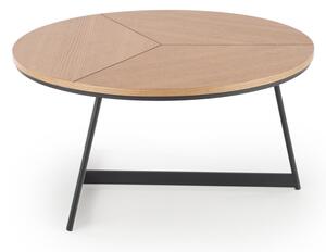 Konferenční stolek KARIDA, 80x41x80, dub přírodní/černá