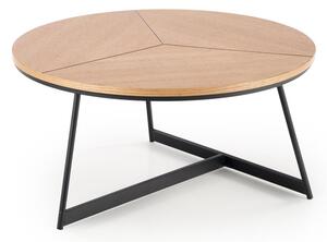 Konferenční stolek KARIDA, 80x41x80, dub přírodní/černá